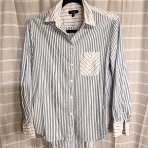 Rag & Bone Striped Shirt with Blue and Red Accents